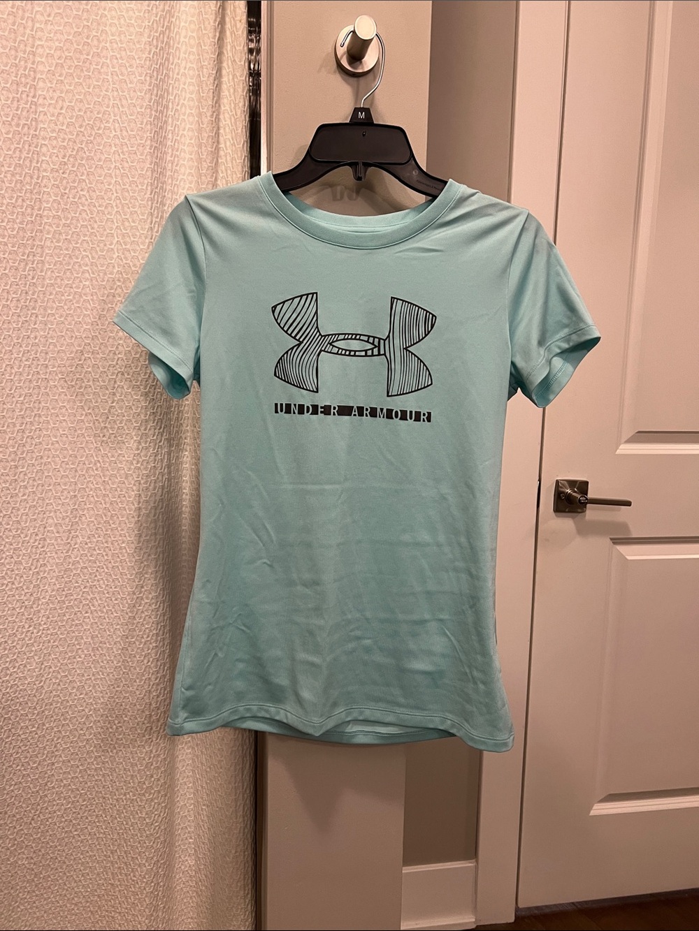 Under Armour Women's Aqua Short Sleeve Logo Tee